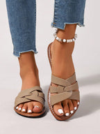 French Elegant Thick Bottom Wedge Sandals
