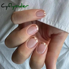 Cyflymder 24pcs Detachable Cat Eyes Red Wine False Nails with Glue Full Cover Ballet Square Almond Shiny Acrylic Press on Fake Nails Tips