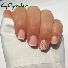 Cyflymder 24Pcs Tip Fake Nails Kit Long Almond Press on Nails with Jelly Glue Colorful Flower Leaf False Nails Reusable Natural Fit Artifi