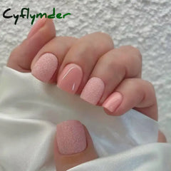 Cyflymder 24Ps/Lot Wearing Fake Nails Art Sunflower Flower Whitening Fashionable False Nail Tips Finished Full Coverage Press on Nails Set