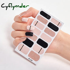 Cyflymder Patterned Nail Stickers Wholesale Supplise Nail Strips for Women Girls Full Beauty High Quality Stickers for Nails