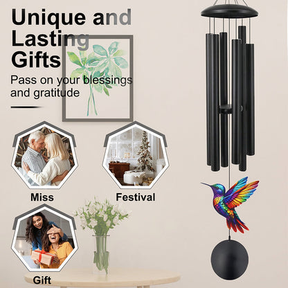 🎵 LIMITED-TIME 50% OFF! 💥 Vintage Metal Memorial Wind Chimes – Soothing Melody, Rust-Resistant Aluminum, Retro Design ✨